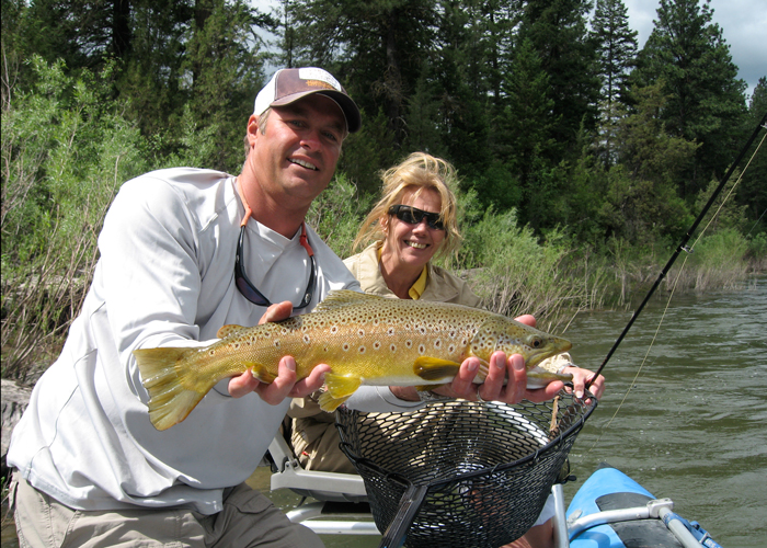 Blackfoot River Guided Fly Fishing Trip with Brown Trout